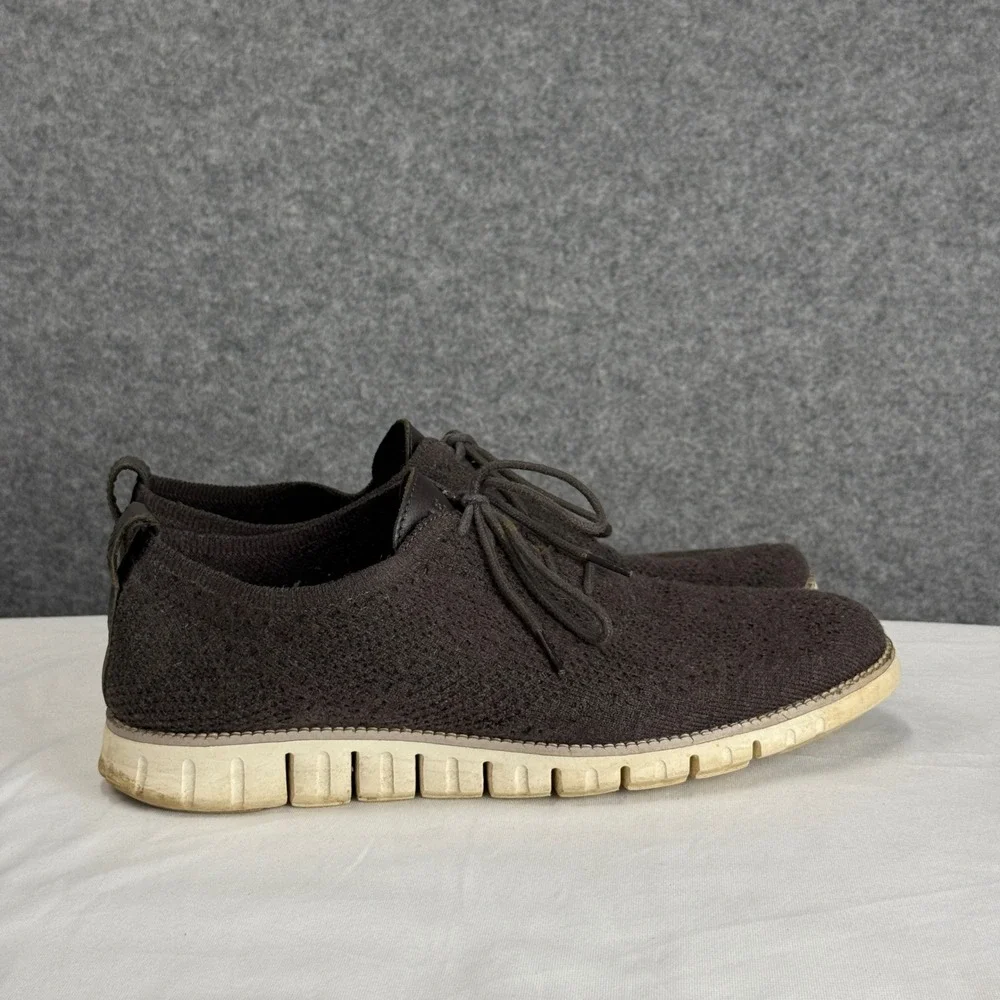 Cole‎ Haan Zerogrand Stitchlite Brown Knit Oxford Shoes Mens 11.5 M C29461